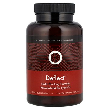 D'adamo, Deflect® O，凝集素阻斷配方，120 粒素食膠囊
