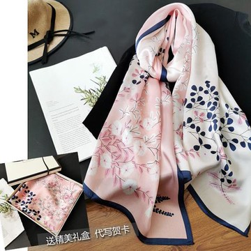 禮盒裝杭州絲綢真絲絲巾 輕薄款披肩夏季可用 桑蠶絲紗巾送禮春秋