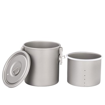 TEMPEST 純鈦微壓鍋 附收納包 1400ml 煮飯神器 鈦金屬壓力鍋 純鈦壓力鍋 鈦製煮飯鍋 煮粥鍋 輕量壓力鍋