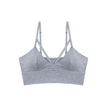 內衣狂世家 瑜伽美背光面簡約舒適睡眠女性無鋼圈薄棉運動文胸