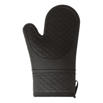 AHOYE 加厚防燙止滑廚房隔熱手套  黑色  1個