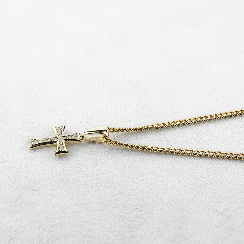 k18 18金　十字架　ペンダント　トップ　　喜平　あずき　ボール　クロス クロス ペンダント k18 シンプル ゴールド 18k 18金 十字架 小豆