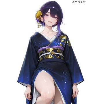 【12月新品】07-109-0104 人物貼紙 性感和服女孩