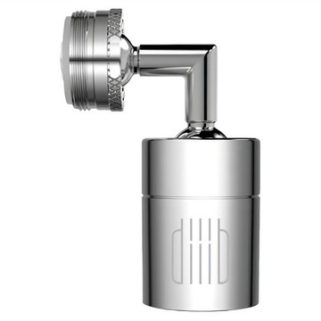 [福利商品]7-5-1_DIIIB 超角度雙功能起泡器 銀色, 69 x 53 x 28mm, 1個