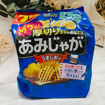 日本 Tohato 東鳩 5袋入 鹽味 網狀 厚切 洋芋片 85g｜全店$299 全家取貨免運｜領券9折｜APP下單最高再賺22%點數⚡