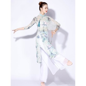 舞主角古典舞服裝女身韻紗衣舞蹈演出服流蘇練功服中國舞基訓服