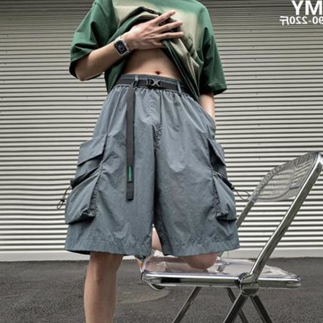 夏季特大碼300斤五分褲男寬松工裝休閑褲籃球褲中褲加肥加大短褲