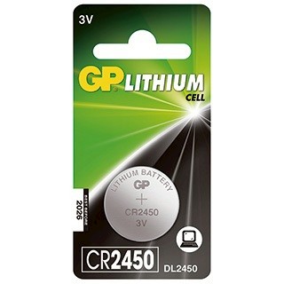 《現貨含發票》GP超霸鈕型鋰電池 CR2450 1入 鈕扣電池 遙控器電池 手錶電池 手電筒電池 燈條電池