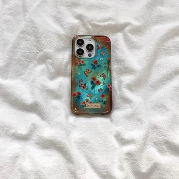 復古INS油畫玫瑰蝴蝶適用OPPOA5Pro手機殼A58x/A2PRO硅膠A1x/A53s防摔A97/A3活力版A11/A96保護套A55s創意A72