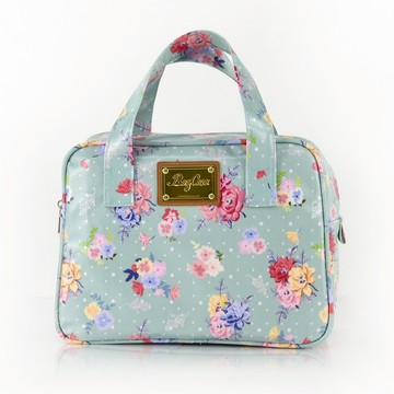 英格蘭玫瑰防水拉鍊小方包-蒂芬綠