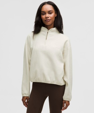 Tumbled Fleece Half-Zip Jacket Size Medium