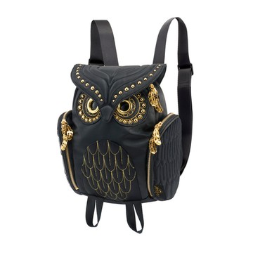 Morn Creations｜正版貓頭鷹背包 OW-396-BK 黑、鉚釘 (S)
