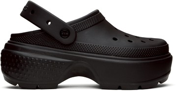 Crocs 黑色 Stomp 凉鞋