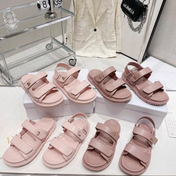 2025年歐美新款平跟中空真皮外穿厚底增高夏季新款氣質仙女涼拖鞋