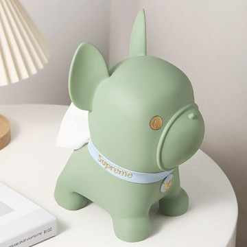 衛生紙盒 衛生紙收納盒 紙巾面巾盒 抽紙盒 紙巾收納 創意可愛法斗狗紙巾盒輕奢客廳裝飾擺件家居飾品茶幾電視柜抽紙盒 特價出 可開發票 最低價 快速出貨