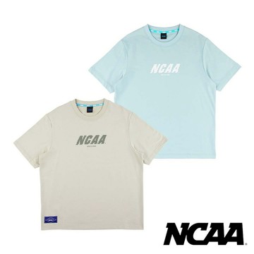 NCAA 斜體 雜訊 文字 短T【74251006】短袖 衣服 情侶裝 情侶裝 排汗衫 日韓穿搭 T恤