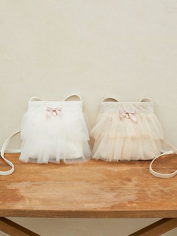 優雅薄紗蛋糕分層造型側背包(8A43F0J7600) - Maison de FLEUR