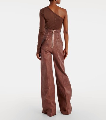 Rick Owens Dirt Cooper high-rise wide-leg jeans