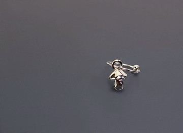 植物系列-蘑菇925銀耳環(單支/一對)