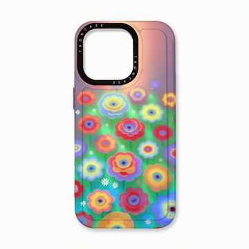 iPhone 16 Pro 殼 TRON IPhone 16 Pro 炫彩花朵 太空殼 透黑款 手機殼