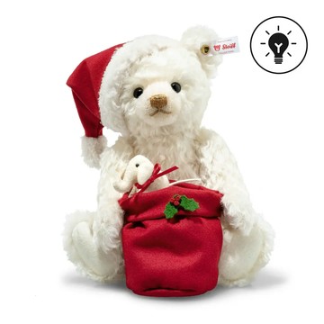 Santa Teddy bear with light