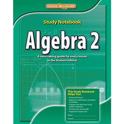 Algebra Study Notebook (Merrill Algebra 2)