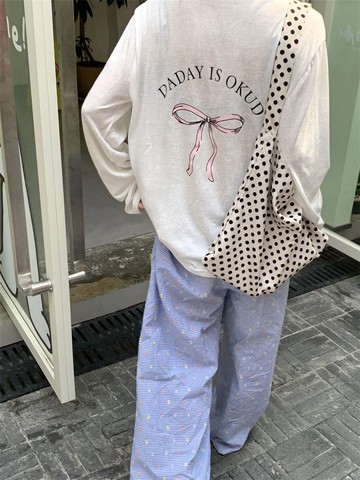 【missy shop】交織蝴蝶結防曬薄長袖上衣-64943