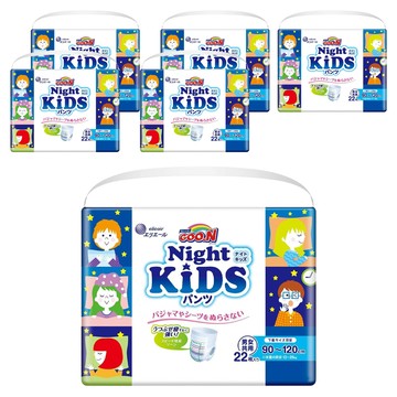 GOO.N 大王 日本境內版 YA晚極速吸收貼合紙尿褲 Kids 男女適用 13~25kg  L  132片