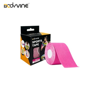 【BODYVINE肌貼】Bodyvine「肌能動力貼」- 桃紅色/單入｜透氣強黏肌貼KT貼布(5M 卷裝)