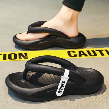 涼鞋 拖鞋 沙灘鞋 人字拖鞋 男夏季潮流外穿夾腳防滑防臭涼拖 踩屎感軟底運動沙灘涼鞋