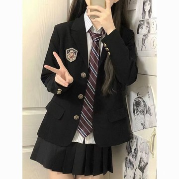 免運 台灣出貨 原創jk製服小個子西服外套日係學院風學生校供感春鞦西裝外套上衣限時下殺 012