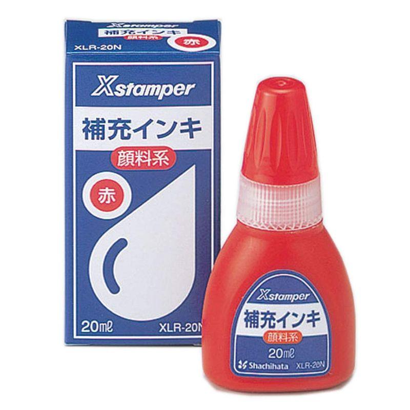 シャチハタ Xスタンパー 補充インク 顔料系 XLR-20N 20ml 赤