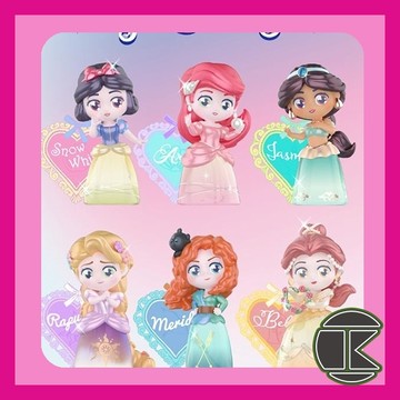 【5月預購】迪士尼夢幻公主系列盲盒收納罐 盲抽 盒玩 公仔 收藏 一中盒6入｜愛蛋客