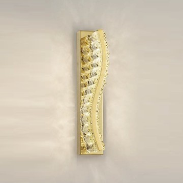 輕奢風 不銹鋼水晶壁燈 F85-09-K4115(裝潢用)