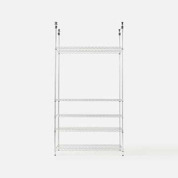 (組合) 特力屋 頂天立地重型鍍鉻五層衣架 122X60x235-295cm