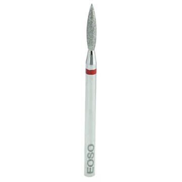 EOSO 金剛砂磨頭 不鏽鋼柄身 刀徑3.0mm 刀長10.0mm  01-梭形頭  1件