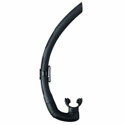 スピアフィッシングおよびフリーダイビング用Mares 421454-BK SAデュアルシュノーケル並行輸入品