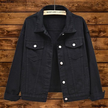 超實惠一 女外套 牛仔外套 白色牛仔外套女裝寬鬆春秋韓版休閒百搭短款上衣長袖夾克褂子