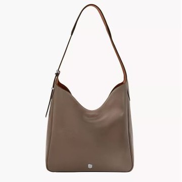 FOSSIL Dillon 皮革流浪包 大容量 女包 灰色ZB11091793