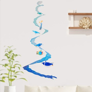 海上飛翔的企鵝手機