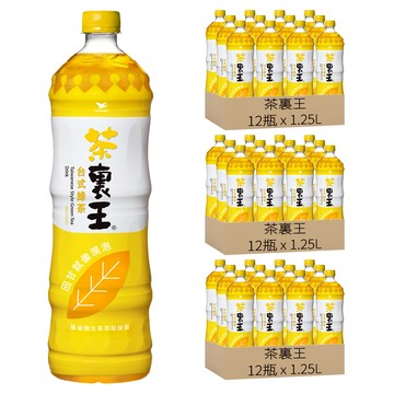茶裏王 台式綠茶  1.25L  36瓶