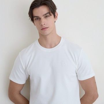 GIORDANO 男裝華夫格短袖上衣 New Preppy系列 01025262