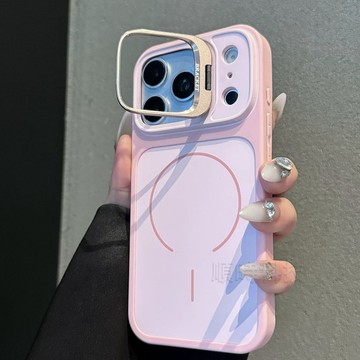 膚感防指紋 磁吸 鏡頭支架 防摔殼 適用 蘋果 iPhone 18 17 16 15 14 13 Pro Max 手機殼