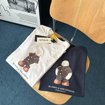 【FJstore】韓國 Mark Gonzales 紳士 SHMOO 短T 短踢 寬鬆 落肩 圓領 短袖上衣 男生短袖