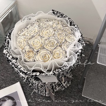 【GIFTME5】✿時下最熱款ℝ𝕠𝕤𝕖小香風玫瑰花朵 小香風花束 情人節 生日禮物 告白禮物 閨蜜 情侶 花束 求婚