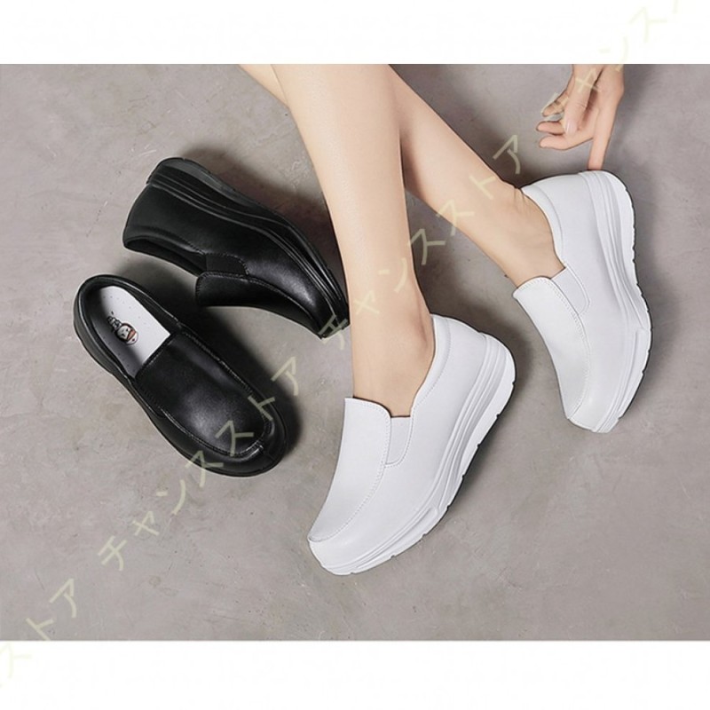 レディース デッキシューズ スリッポン ウォーキングシューズ 春夏秋 4cm おしゃれ スニーカー 軽量 通気性 歩きやすい 履きやすい ランニング シューズ 運動靴 通販 Lineポイント最大0 5 Get Lineショッピング