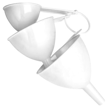 Premier 漏斗3件套 PP塑料材質  白色  1組