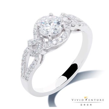 亞帝芬奇 GIA 50分 DSI2 3VG 八心八箭 鑽石 戒指 璀璨丰采 鉑金台