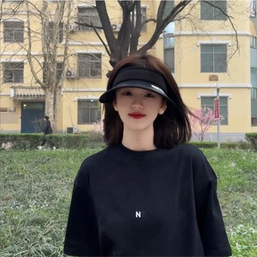 趙露思同款空頂防曬帽子女夏季防紫外線遮陽帽遮臉騎車太陽帽ins
