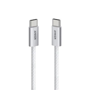 Anker A8060 240W Type-C 耐髒充電線-1.8m 白